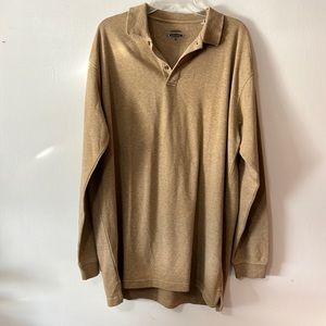 Lone Cypress Pebble Beach Performance Tan Long Sleeve Top XL Tall